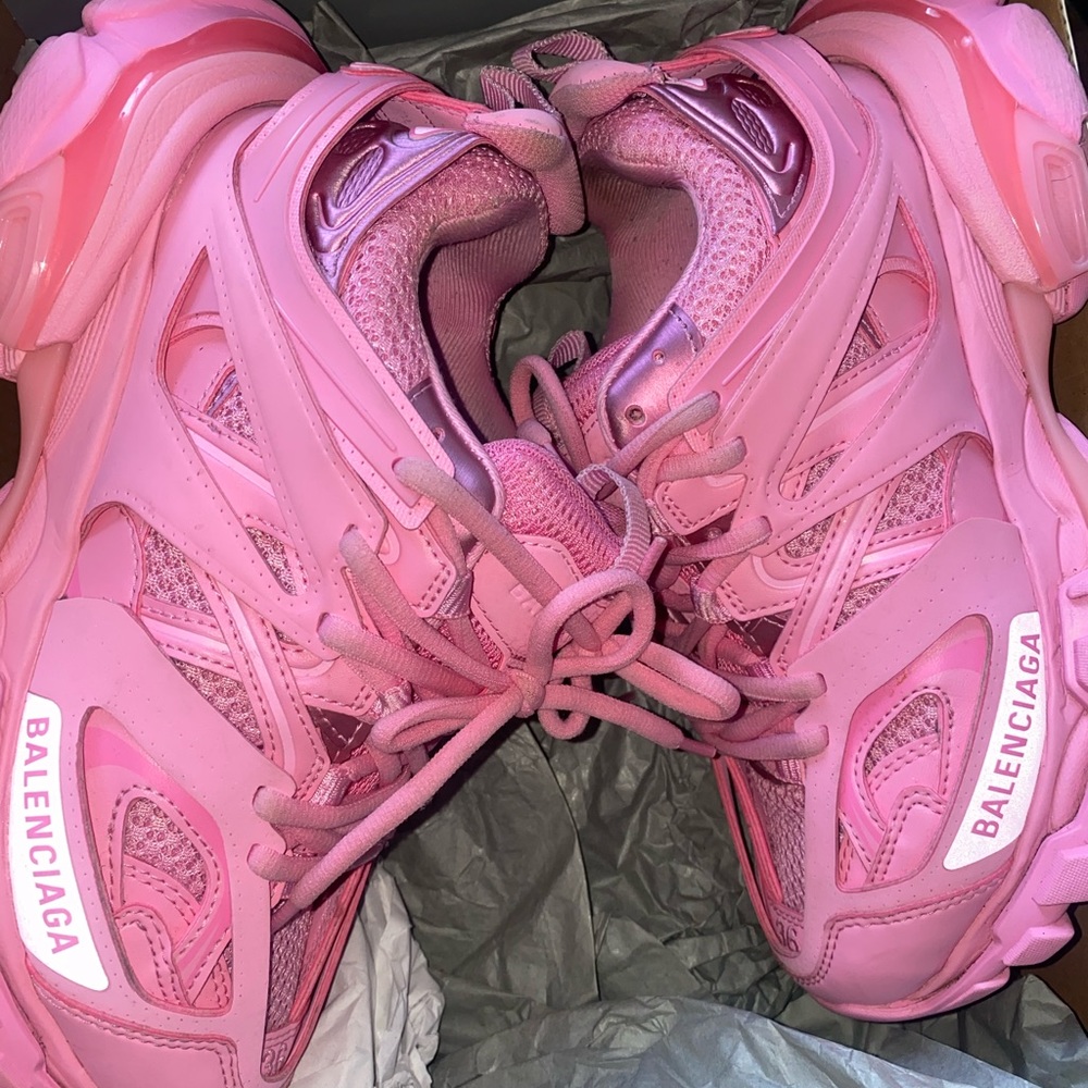 Authentic pink balenciaga track sneakers